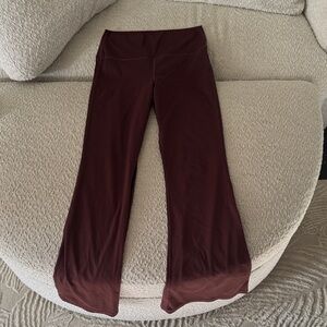 Wilo Maroon Wide Leg Pants